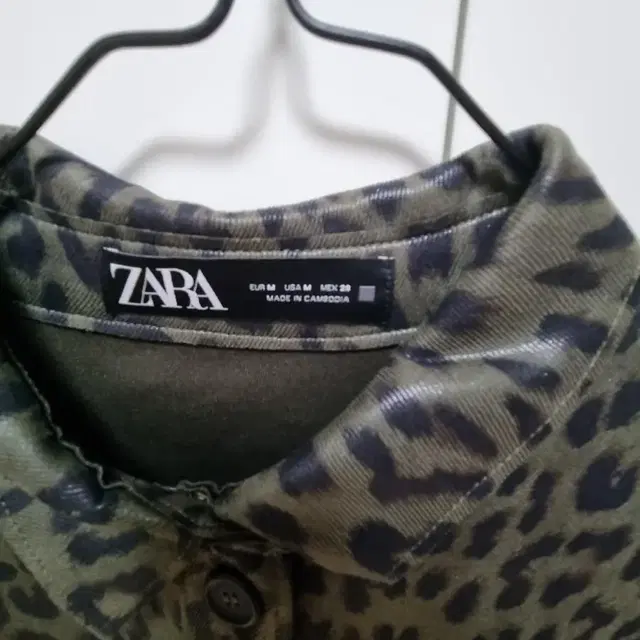 zara 자라 프린트 오버 셔츠 M