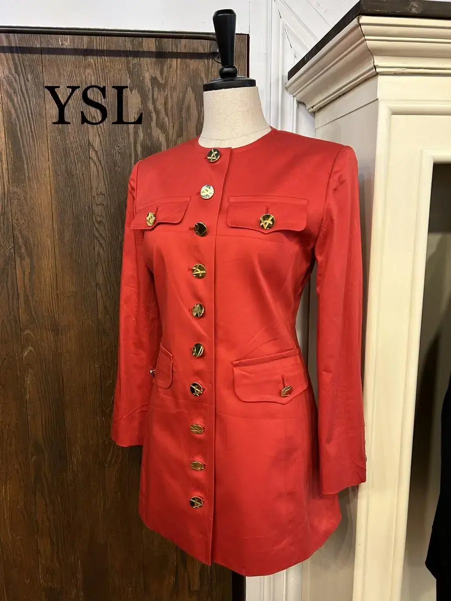 Yves Saint Laurent Genuine Dahong Nokara Uniform Jacket