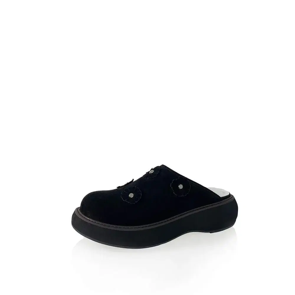 TOE U 토에유 Flower Dot Mule (Black)