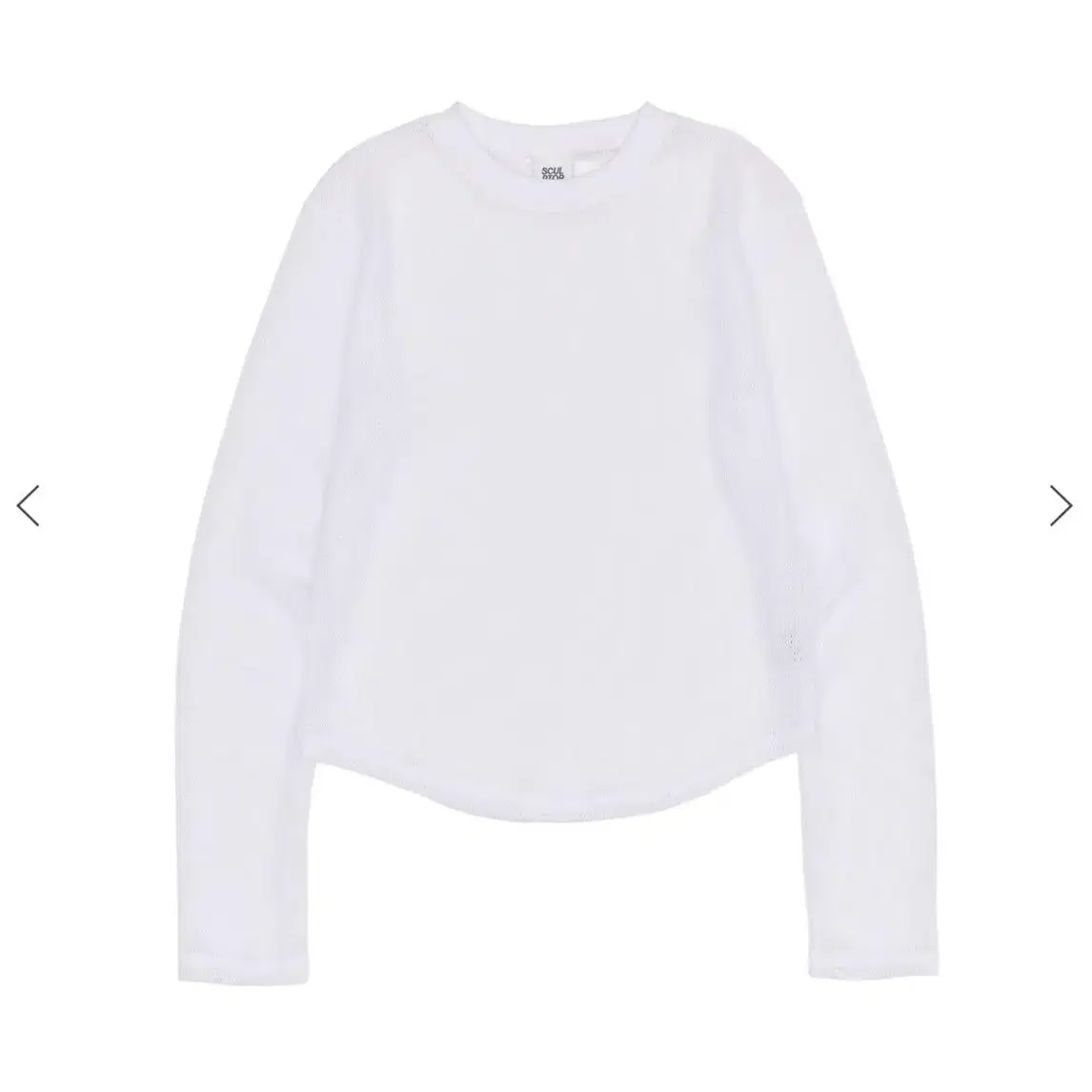 스컬프터 Basic Mesh L/S Tee White