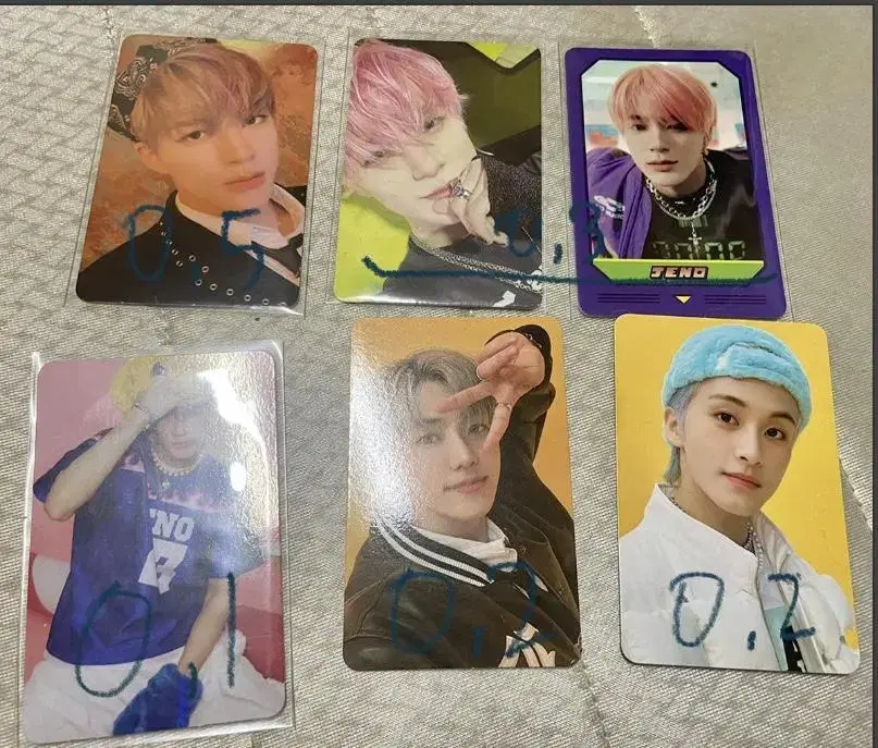 Nct dream 127 official goods unofficial goods Ranbak photocard jeno Heart keyring Flipbook