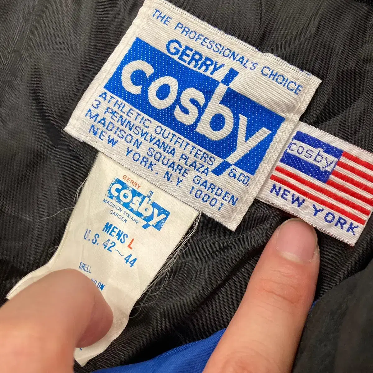 [2XL] COSBY USA 90s 멀티포켓 컬러블럭 파카