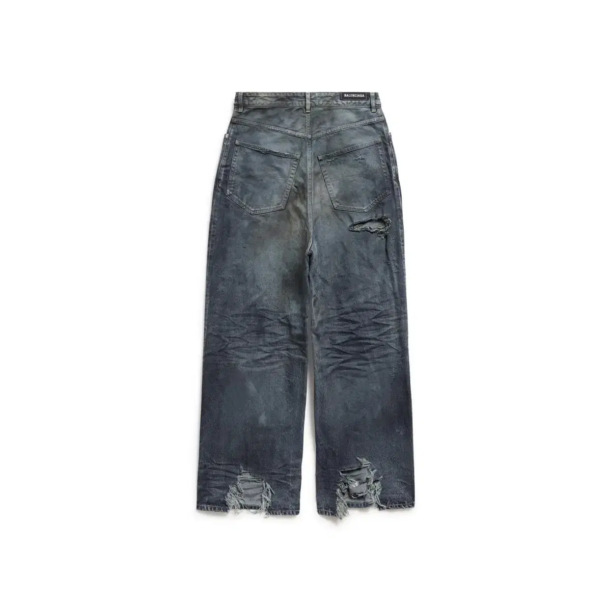 Balenciaga Summer Destroyed Denim Pants XS