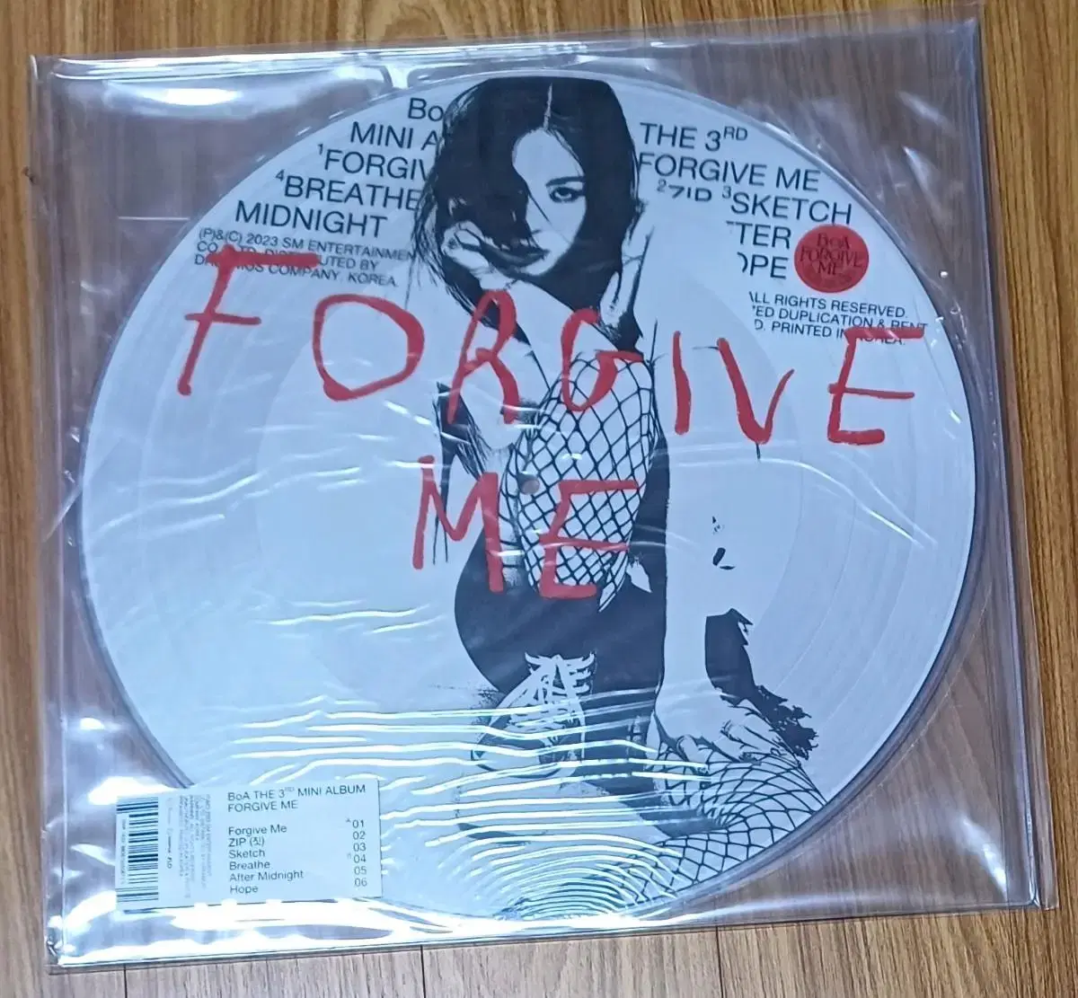 보아 미개봉 LP BoA 미니3집 Forgive Me