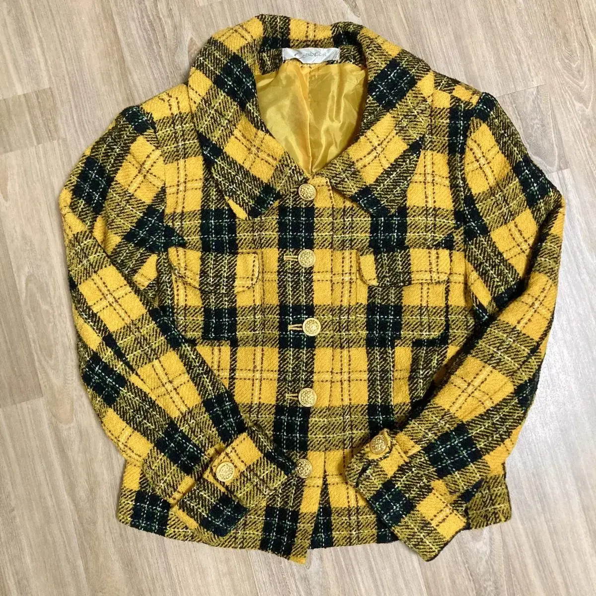 Japanese Vintage Check Tweed Jacket