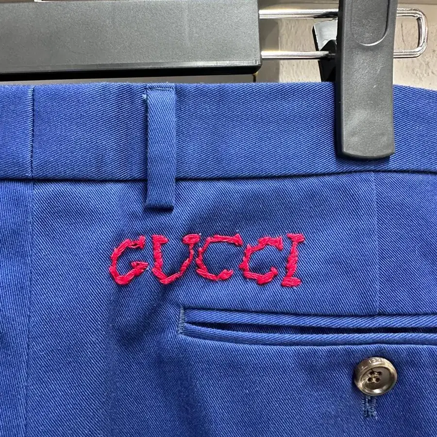 GUCCI HAND STITCH LOGO CHINO 구찌 치노 팬츠