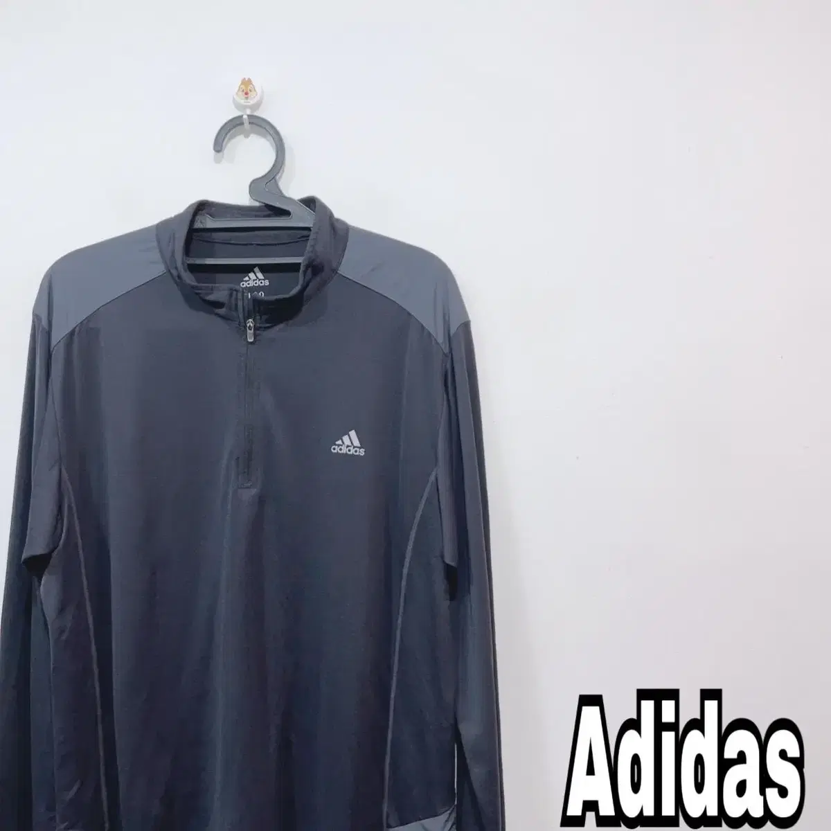 Adidas Black Functional Vahn Zip Up Long Sleeve