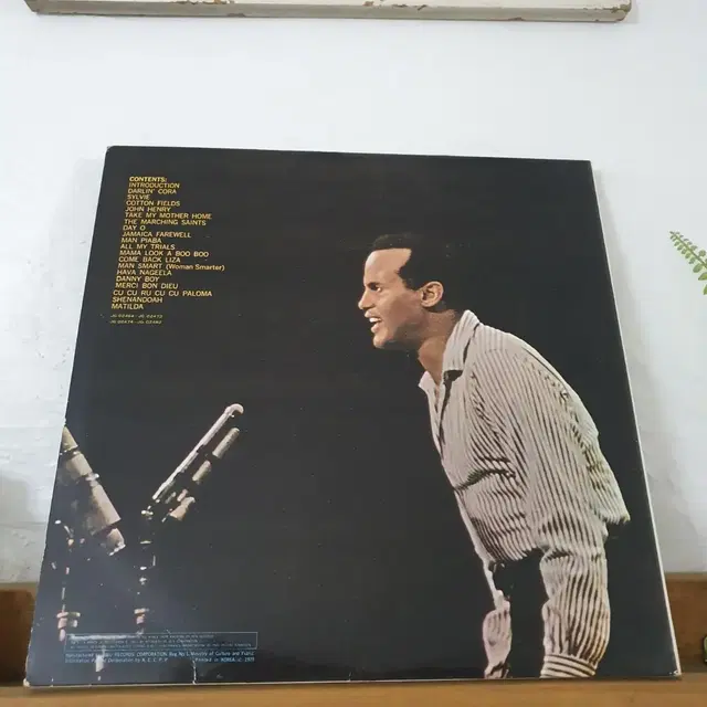 BELAFONTE  카네기홀 콘서트 2 LP    1975