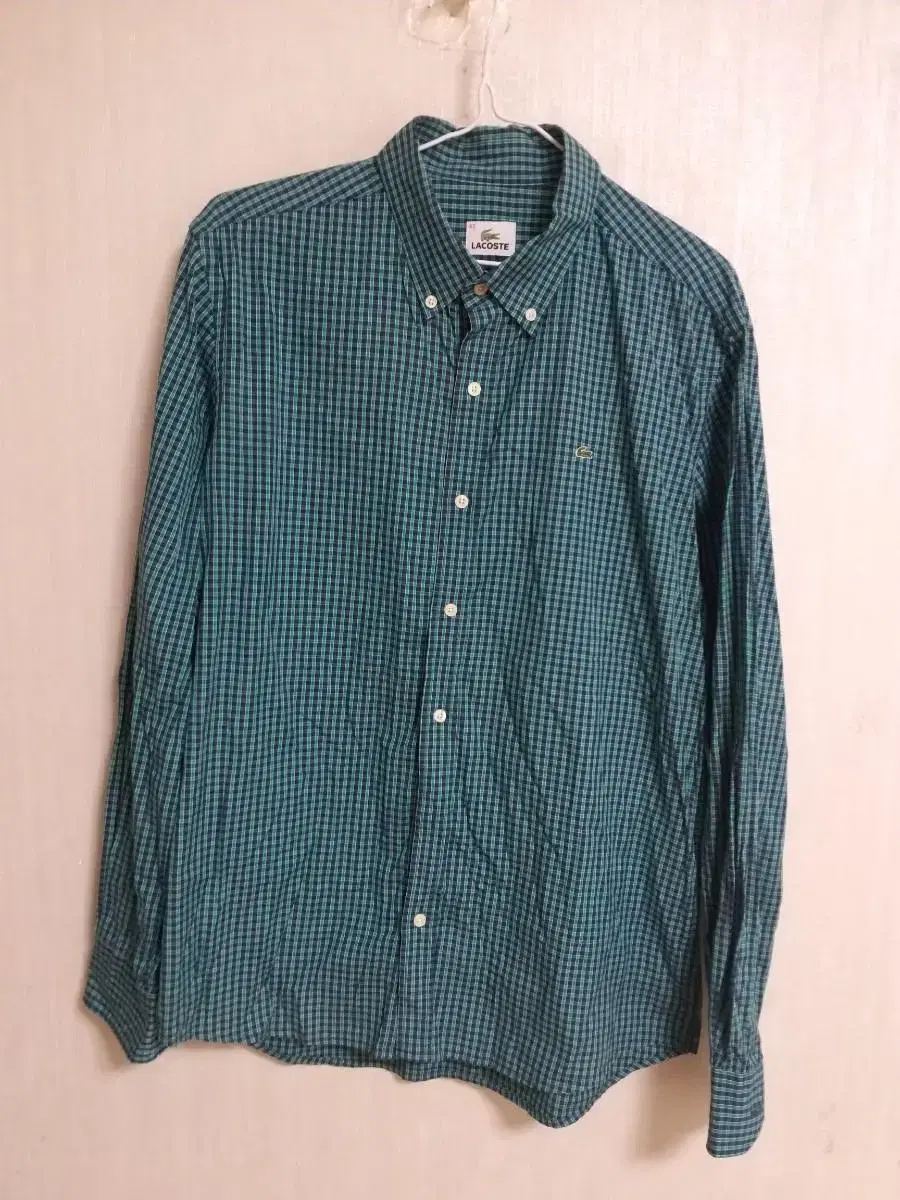 Men's Lacoste Slim Fit Checkered Shirt (100% spandex)