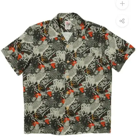 Labour union rooster aloha shirt