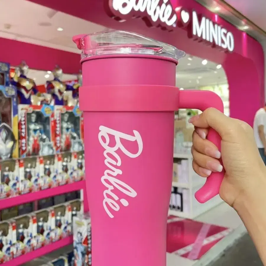 중국 miniso 바비 Barbie 콜라보 텀블러 빅사이즈 1600ml