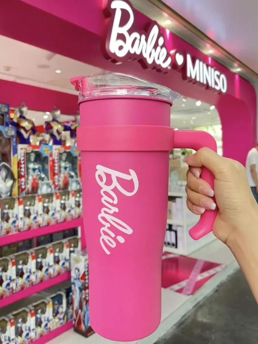 중국 miniso 바비 Barbie 콜라보 텀블러 빅사이즈 1600ml