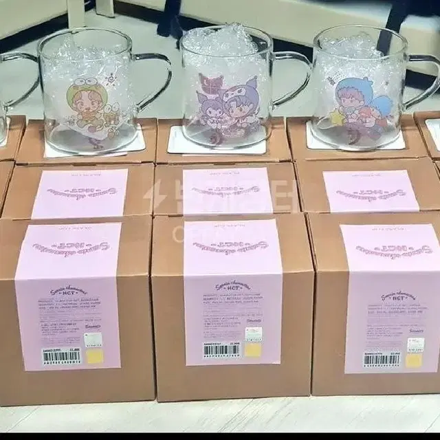 엔시티 산리오 글래스컵 nct sanrio glass cup