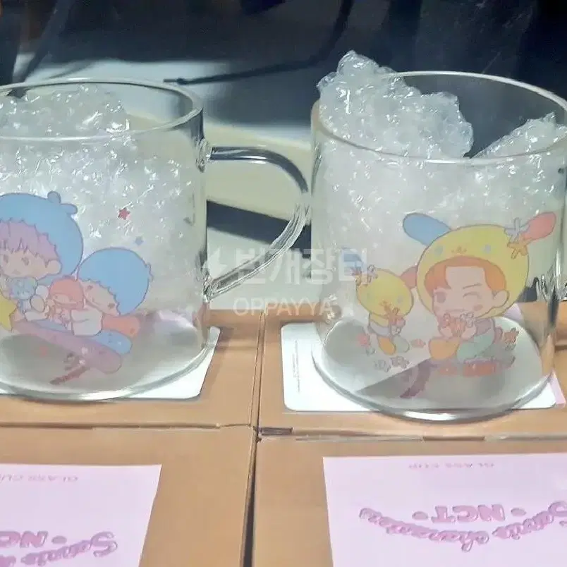 엔시티 산리오 글래스컵 nct sanrio glass cup