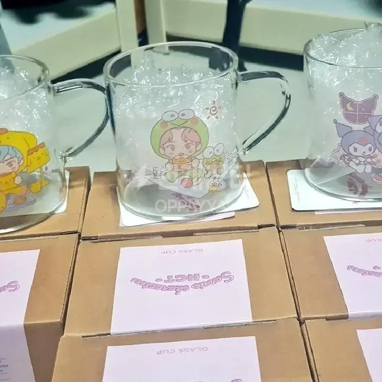 엔시티 산리오 글래스컵 nct sanrio glass cup