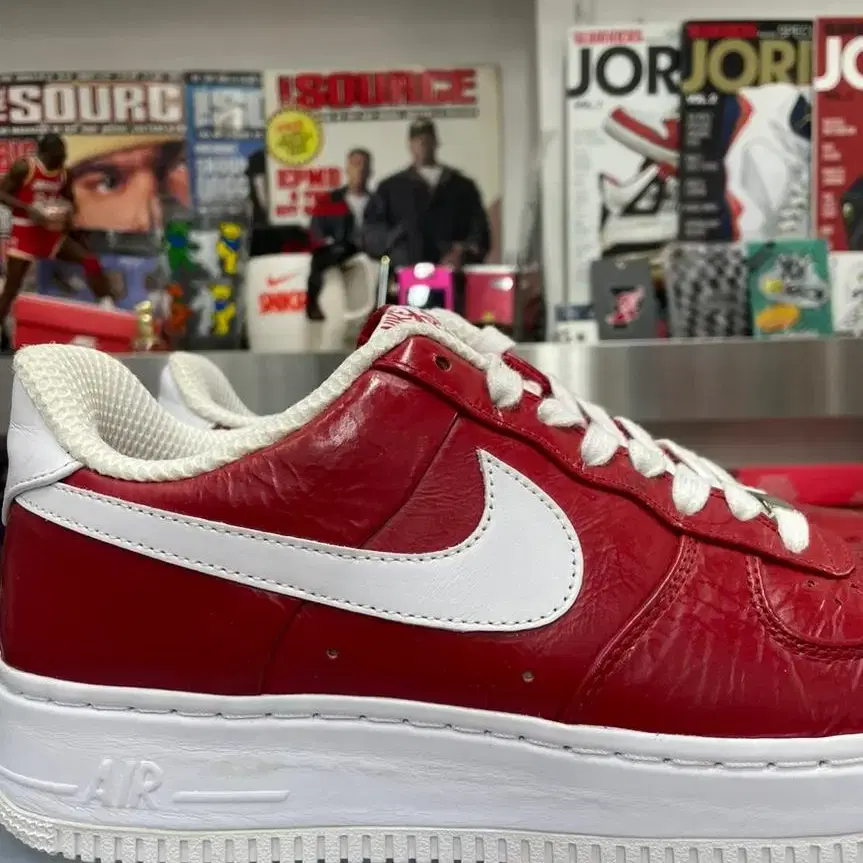 nike x slam jam af1 low supreme red