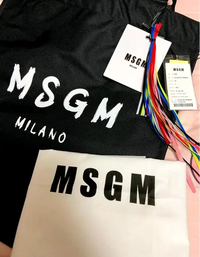 MSGM 밀라노 라지 도트백