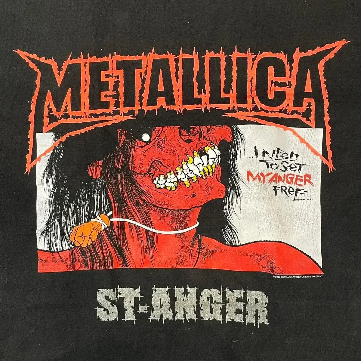 메탈리카 ST anger 2004 티셔츠