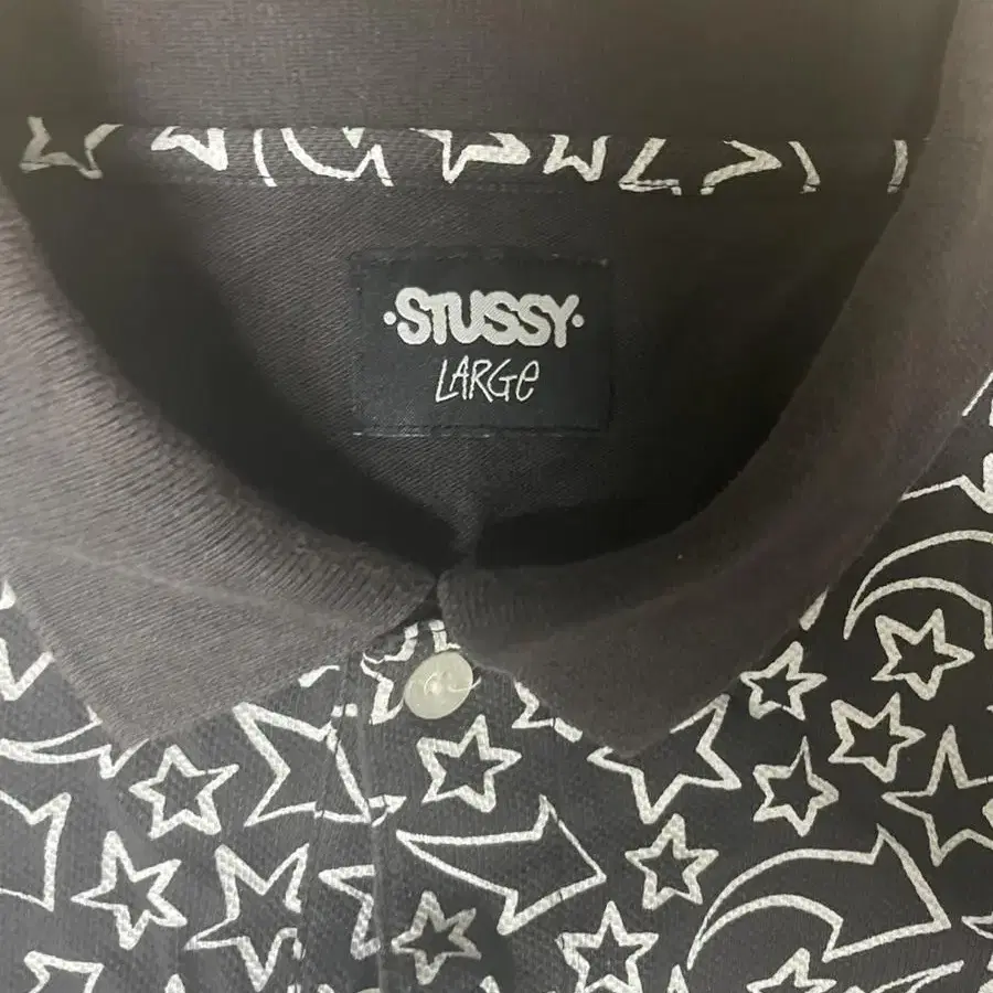 stussy x haze 반팔 카라 티셔츠