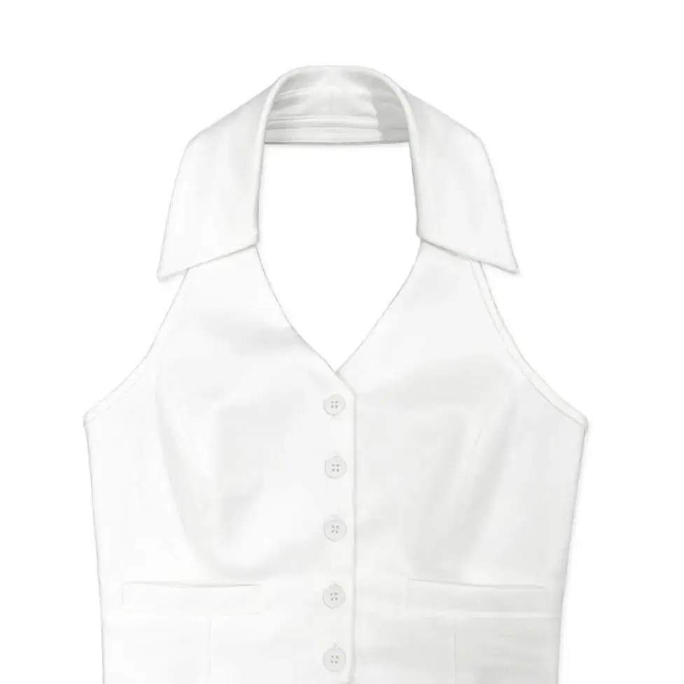 페일제이드 classy halter neck simple vest