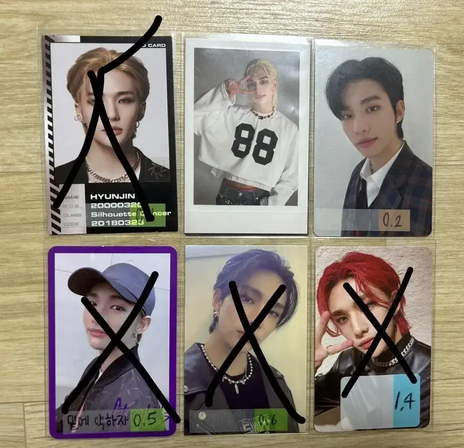 Straykids hyunjin Photocards (Christmas Evil, Ordinary, etc.)