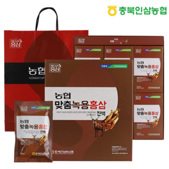 [농협] 맞춤 녹용 홍삼 진액 70ml x 30포