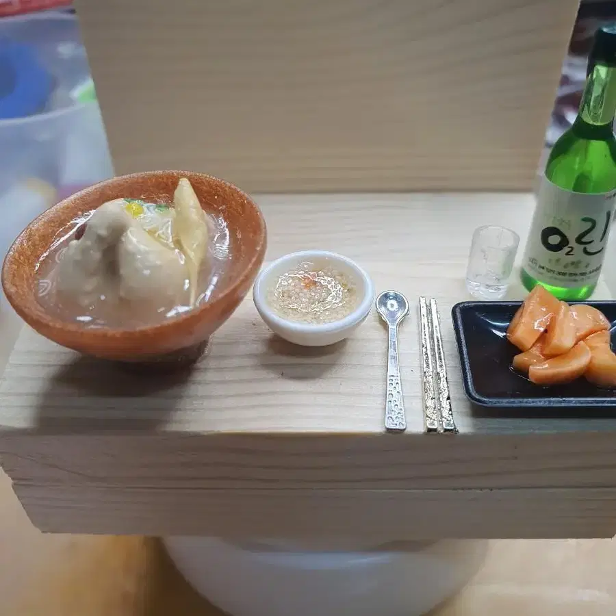 삼계탕 휴대폰거치대&명함꽂이