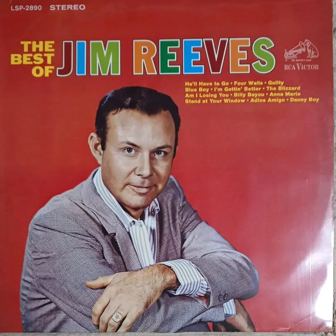 짐리버스LP 74년초반THE BEST OF JIM REEVES MINT