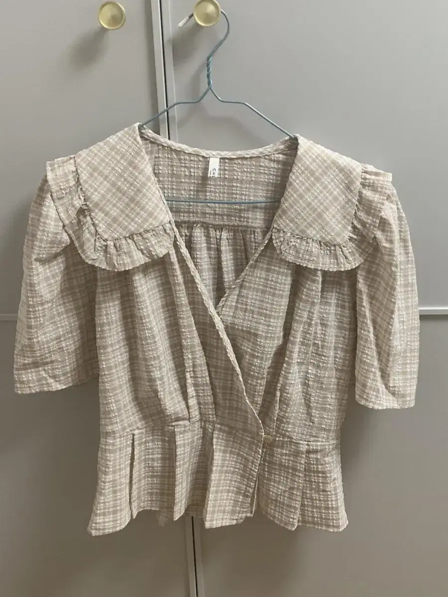 Checked lab-sailor-kara blouse