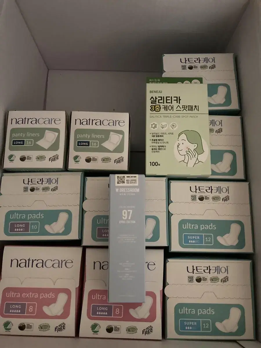 Natra sanitary napkins for sale.