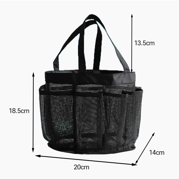 1+1 실내수영 배럴st 아레나st 블랙 메쉬 망사 샤워가방 워터파크