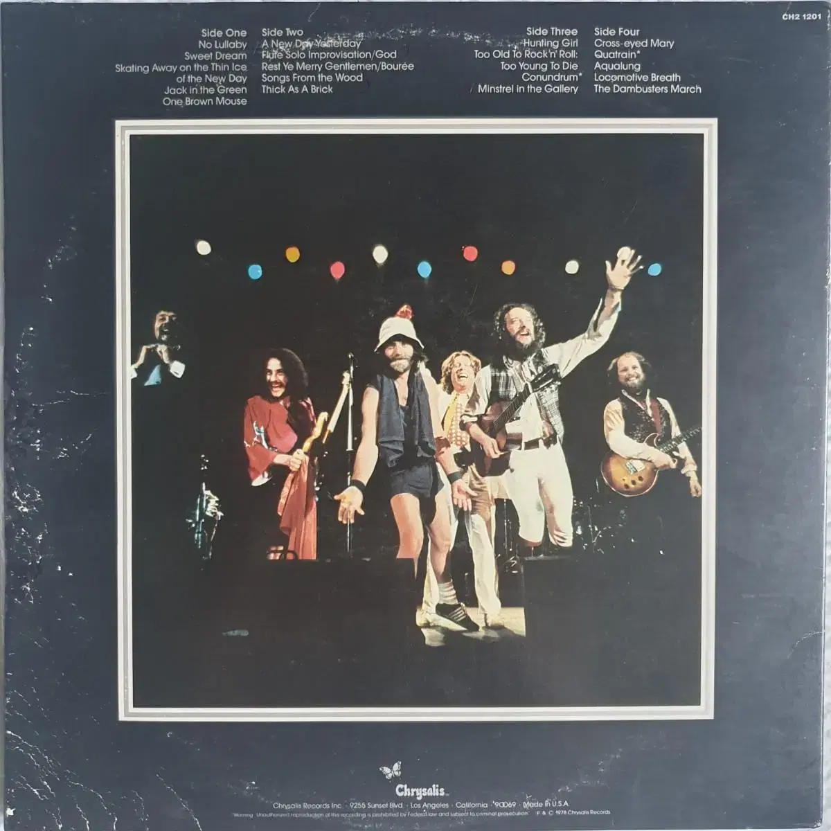 JETHRO TULL - LIVE 2LP(GF.미국초반)