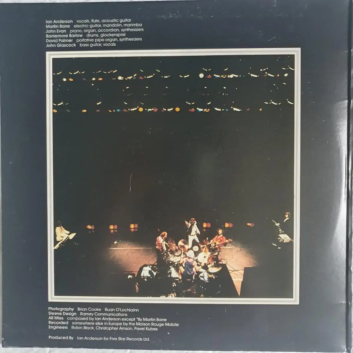 JETHRO TULL - LIVE 2LP(GF.미국초반)