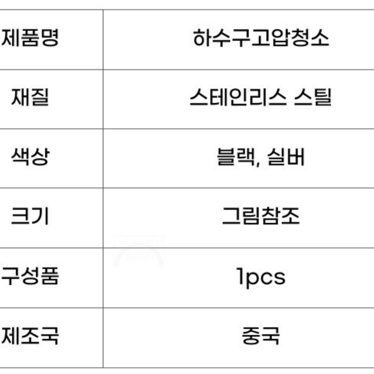 배관 청소 고압분사기 워터건 스프레이노즐 기름덩어리 이물질제거