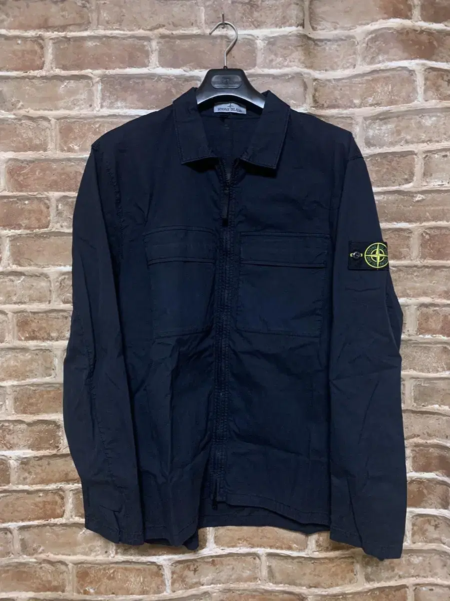 Stone Island 23SS Cotton Overshirt Navy 10210