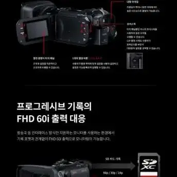 캐논 VIXIA HF G60 삼각대+512G+가방/4K캠코더