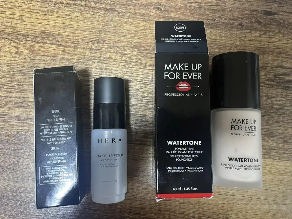 Makeup Forever Water Foundation R208+ Hera Makeup Fixer 30ml