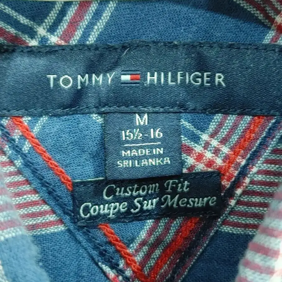 TOMMY HILFIGER 타미 힐피거 남성 롤업체크남방