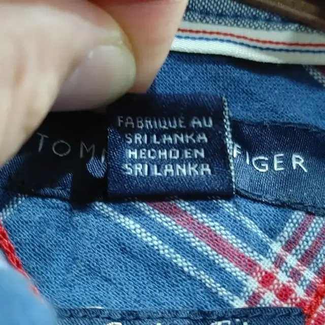 TOMMY HILFIGER 타미 힐피거 남성 롤업체크남방