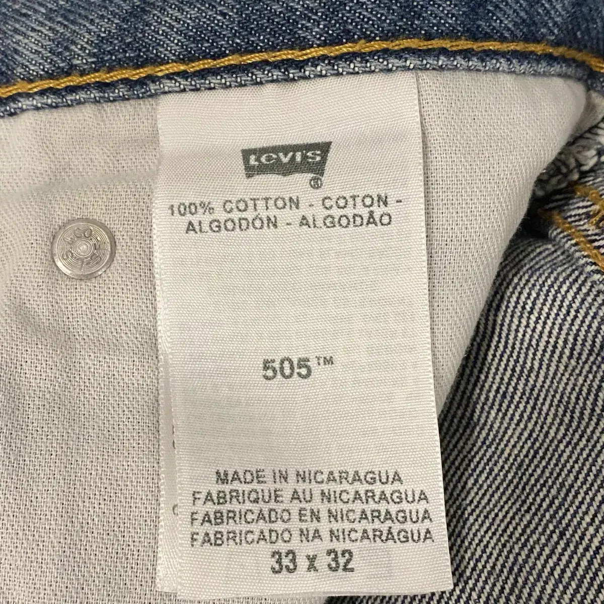 Levis 리바이스 505 데님 팬츠 (33-32inch)