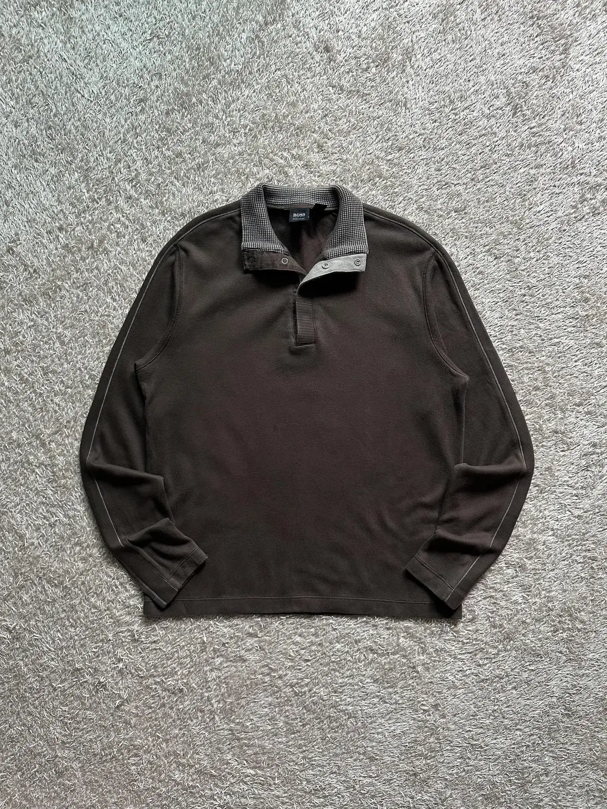 [M] HUGO BOSS HUGO BOSS Vahn zip-up knit brown