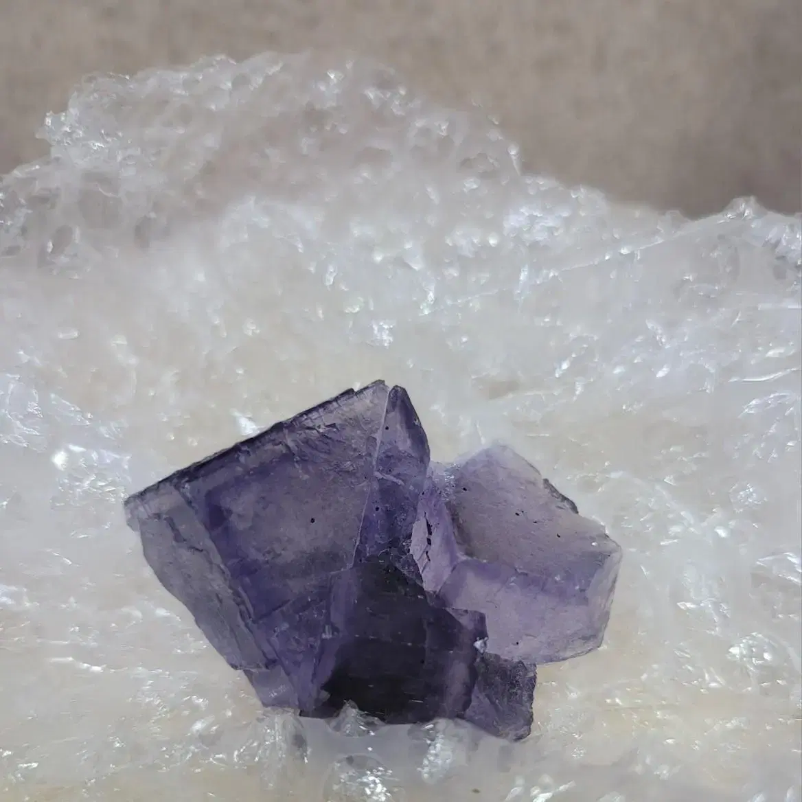 엘림우드산 스펠러라이트 형석 fluorite on sphalerite