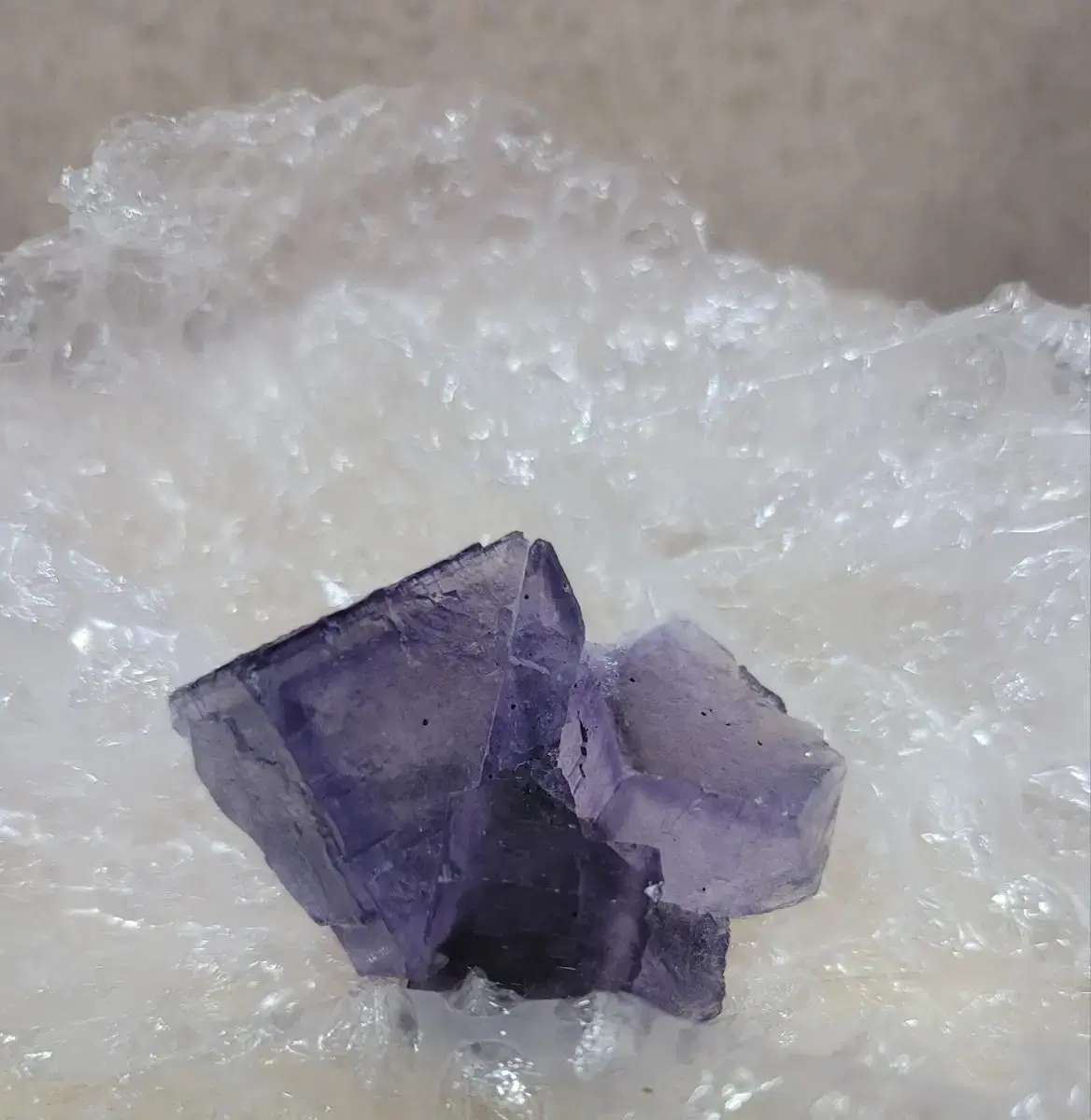 엘림우드산 스펠러라이트 형석 fluorite on sphalerite