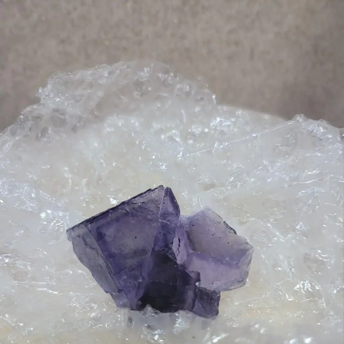 엘림우드산 스펠러라이트 형석 fluorite on sphalerite