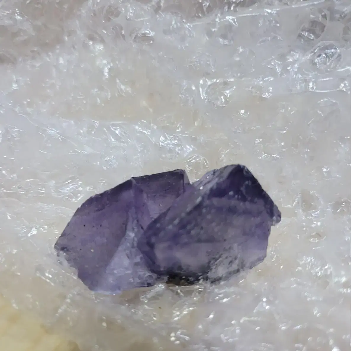 엘림우드산 스펠러라이트 형석 fluorite on sphalerite