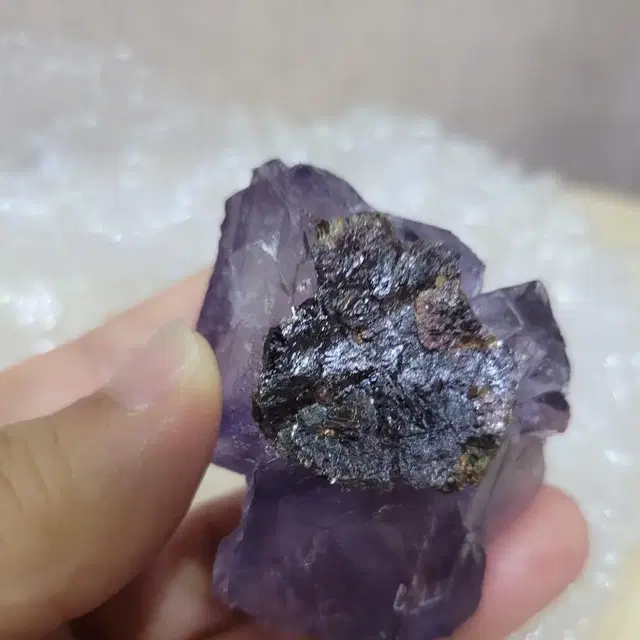 엘림우드산 스펠러라이트 형석 fluorite on sphalerite