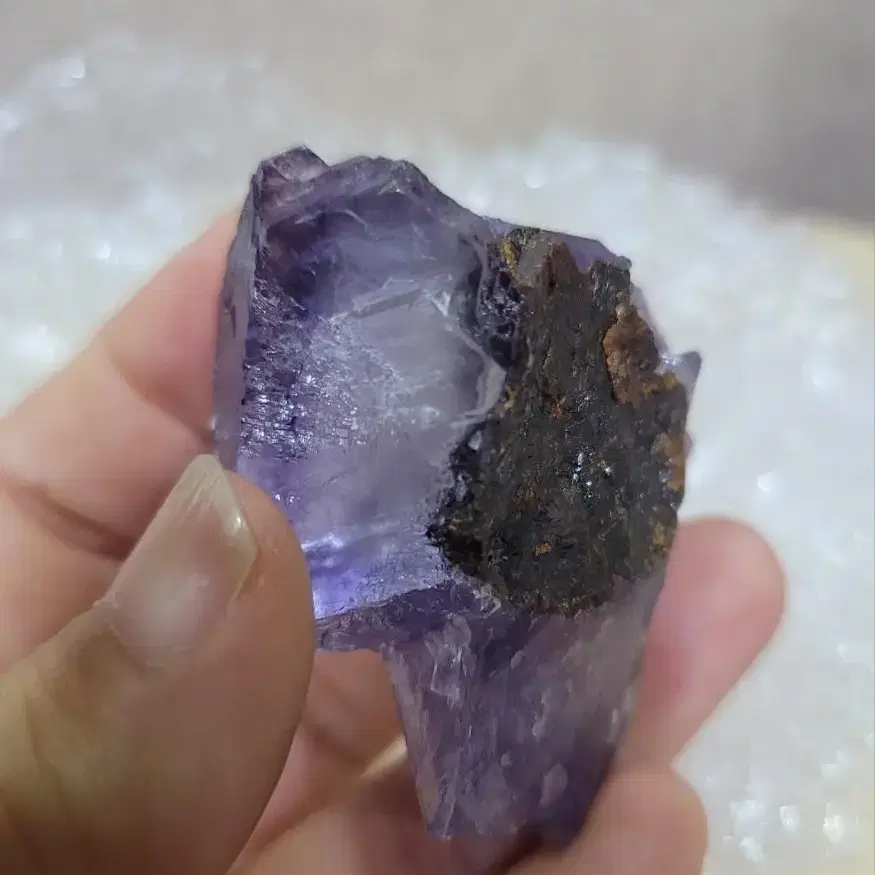 엘림우드산 스펠러라이트 형석 fluorite on sphalerite