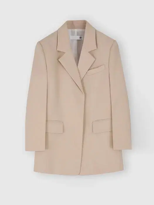 Recto single breasted blazer beige S