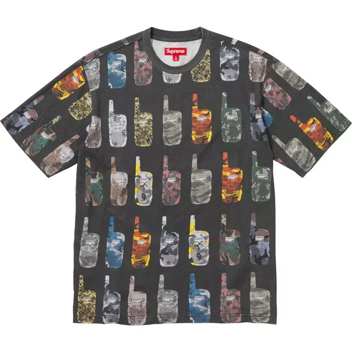 OriginalS,M,L,XL,2XLSupreme Walkie Talkie Short Sleeve Top White,Black,Camo