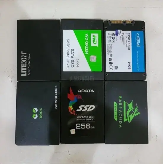 SSD 브랜드랜덤 240GB~256GB 판매합니다